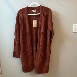 Universal Thread Rust Long Cardigan